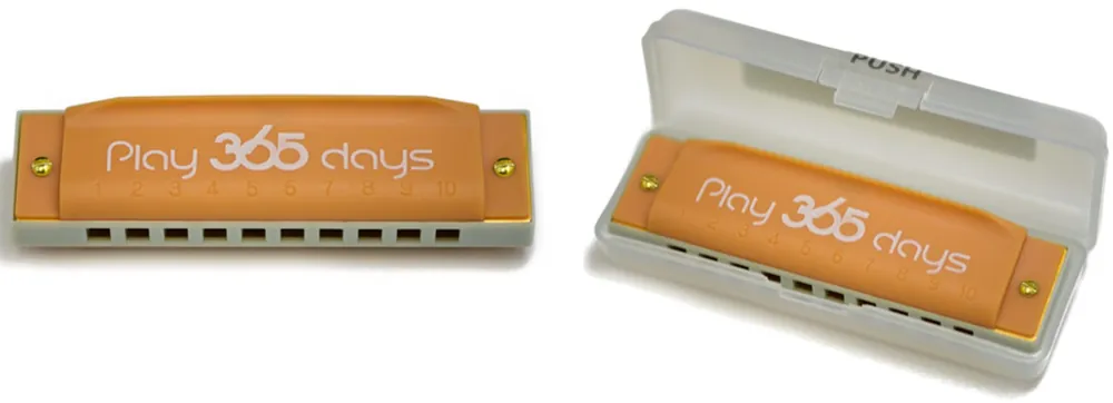 Víkendová Akce Suzuki PLAY 365 - harmonika foukací dětská, oranžová