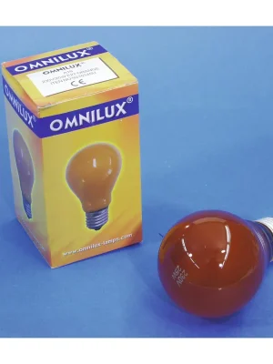 230V/25W E27 A19 Omnilux, oranžová Novinka