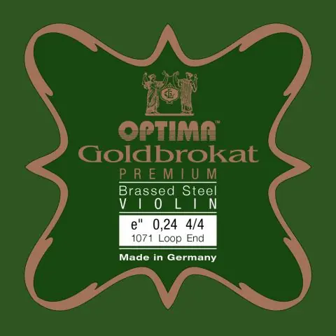 Cenově Výhodný Optima struny pro housle Goldbrokat Premium - motaženo posazí