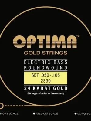 Ověřený Optima struny pro E-bas Gold Strings Round Wound