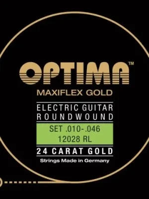 Nová Kolekce Optima struny pro E-kytaru Gold Strings. Maxiflex