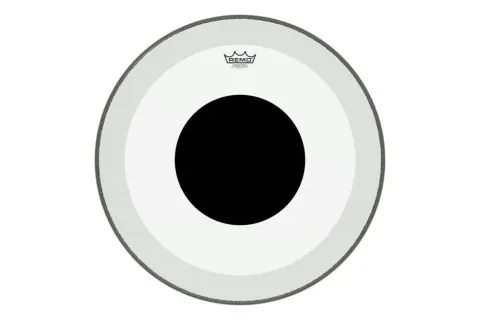 Blána pro bicí Powerstroke 3 Transparent Black Dot Sezónní Sleva