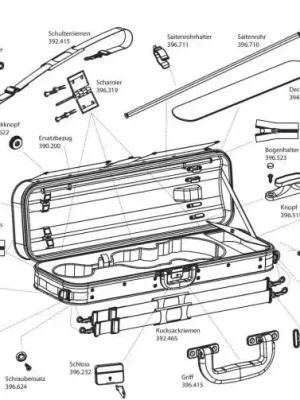 Náhradní díly - Pouzdro pro housle Liuteria Concerto Poslední Šance