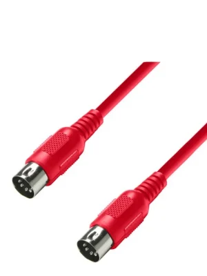 Přímo Od Výrobce Adam Hall kabel MIDI DIN 5 0,75m Red
