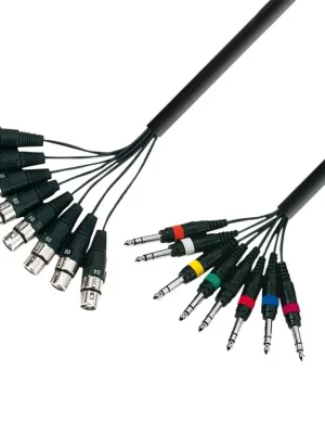 Akční Nabídka Adam Hall Kabel 8x XLR F-8x Jack 6,3 3 P