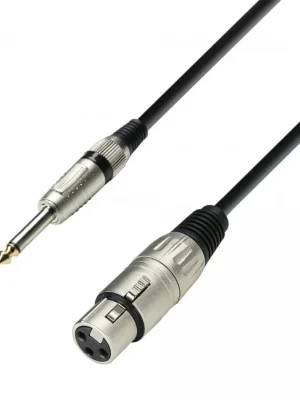 Must-Have Adam Hall kabel XLR F-Jack 6,3 2 10m