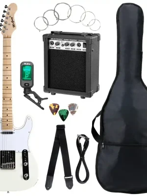 Finální Výprodej McGrey Rockit TL-Style kytarový set Antique White
